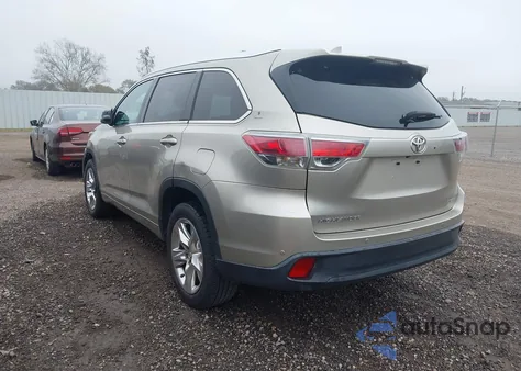 2014 Toyota Highlander Limited V6 from USA, damaged, VIN 5TDYKRFH9ES006575